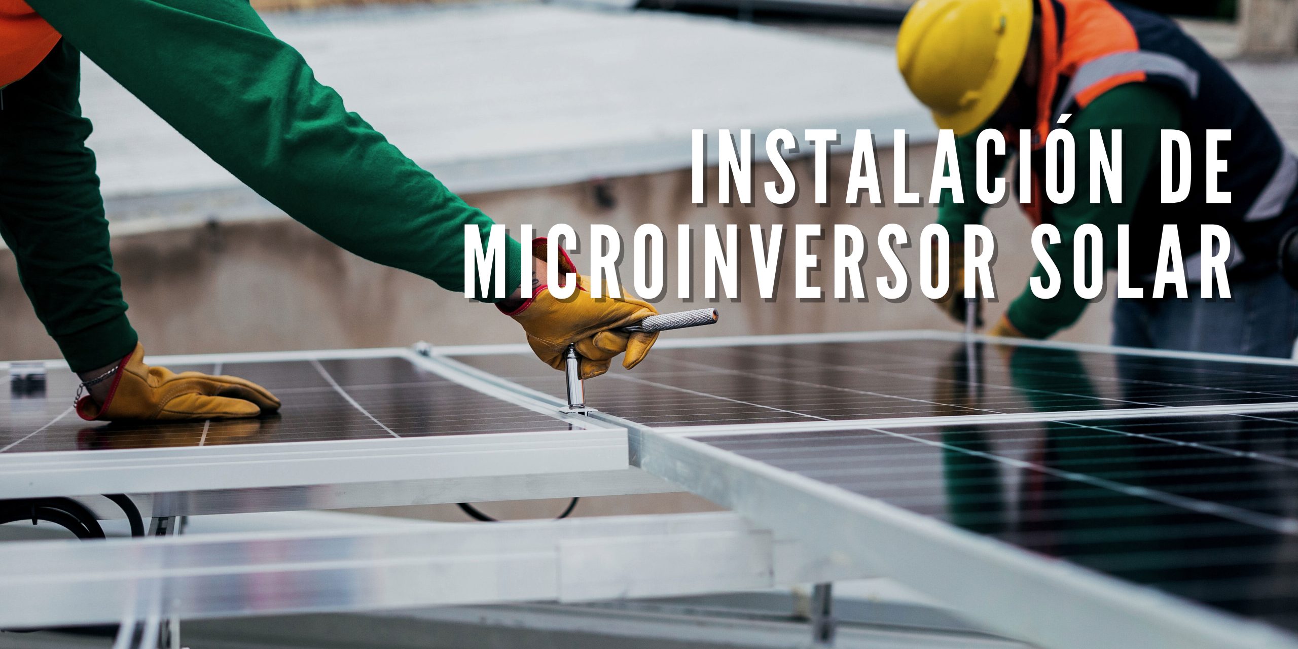 Instalacion microinversor solar