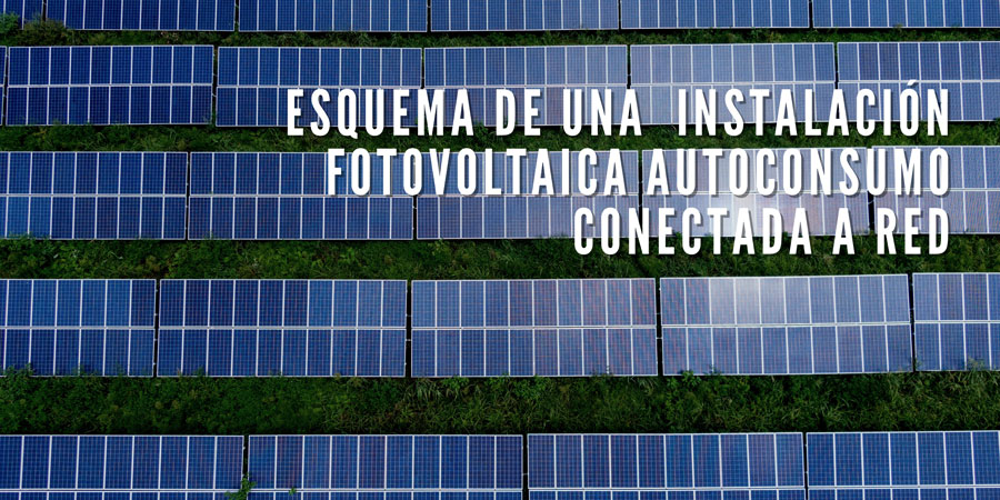 Esquema instalación fotovoltaica autoconsumo conectada a red